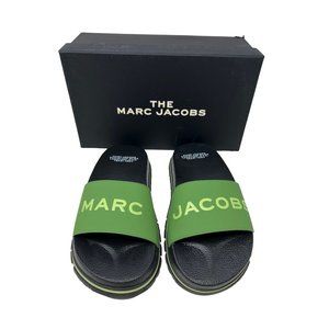 Women's Marc Jacobs The Slide Sandals Green Aloe New With Box